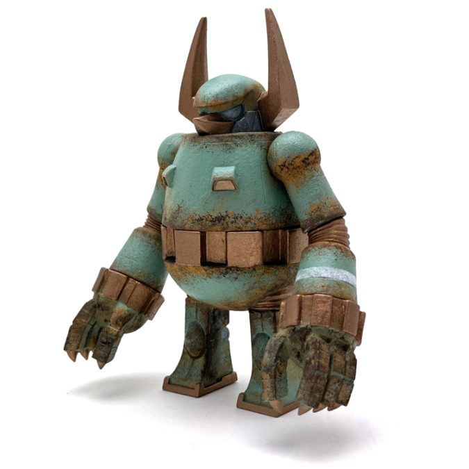 ONE OFF RETRO ROBOT RUST CUSTOM GREEN | TOUMA